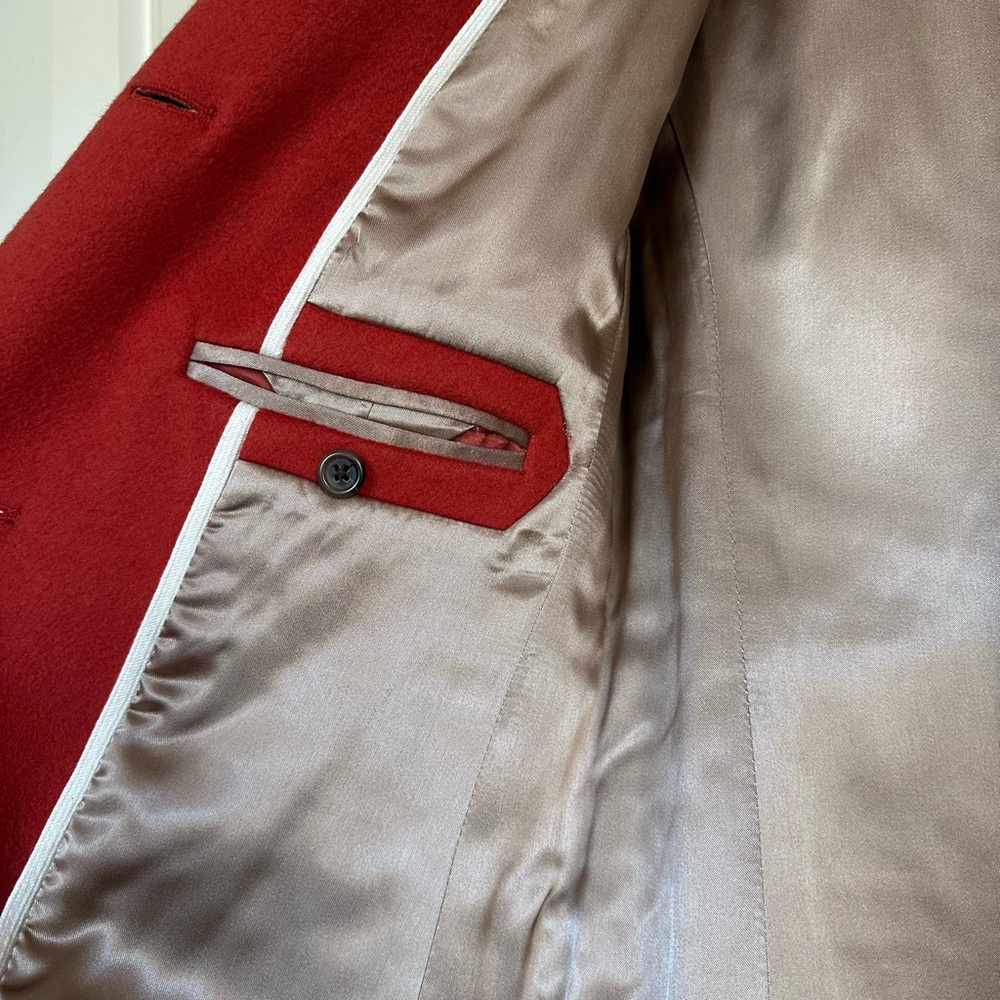 J. CREW Lined. Pockets. 100% Wool. Radio red. Size small - Picture 8 of 8